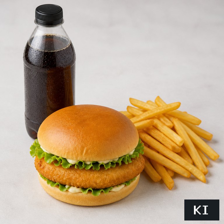 Chickenburger Menü